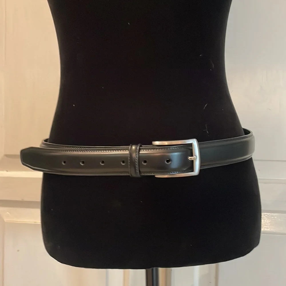 KM Legend black leather belt